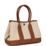 Hermes Garden Party Neo 23 Beige-Ecru Toile H Canvas and Gold Negonda Palladium Hardware - Thumbnail View 2