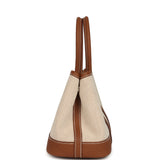 Hermes Garden Party Neo 23 Beige-Ecru Toile H Canvas and Gold Negonda Palladium Hardware - Thumbnail View 3