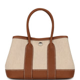 Hermes Garden Party Neo 23 Beige-Ecru Toile H Canvas and Gold Negonda Palladium Hardware - Thumbnail View 4