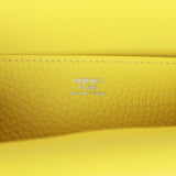 Hermes Halzan 25 Lime Clemence Palladium Hardware