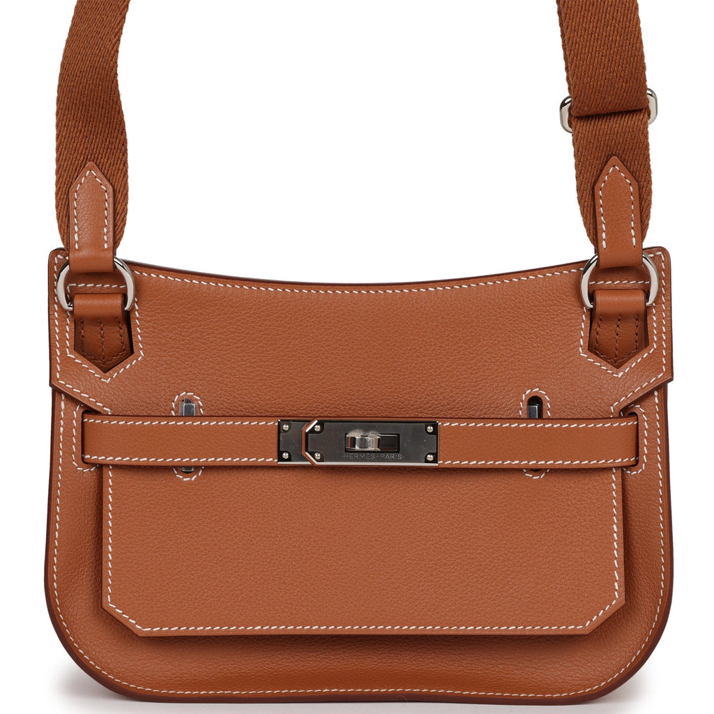 Hermès Orange Swift Mini Jypsiere Palladium Hardware, 2023 (Like New), Womens Handbag