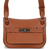 Hermes Jypsiere Mini Gold Evercolor Palladium Hardware