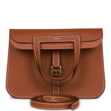 Hermes Halzan 25  Gold Clemence Gold Hardware