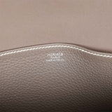 Pre-owned Hermes Halzan 31 Etain Clemence Palladium Hardware - Thumbnail View 8