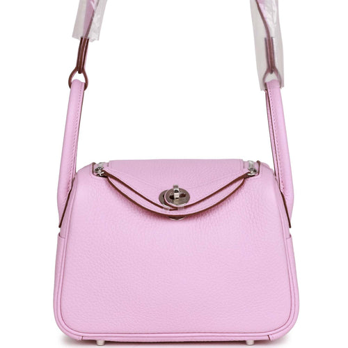 Hermes Mini Verrou Chaine Bag Bubblegum Ostrich Palladium Hardware –  Madison Avenue Couture