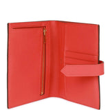 Pre-owned Hermes Bearn Compact Wallet Rouge de Coeur Epsom Gold Hardware
