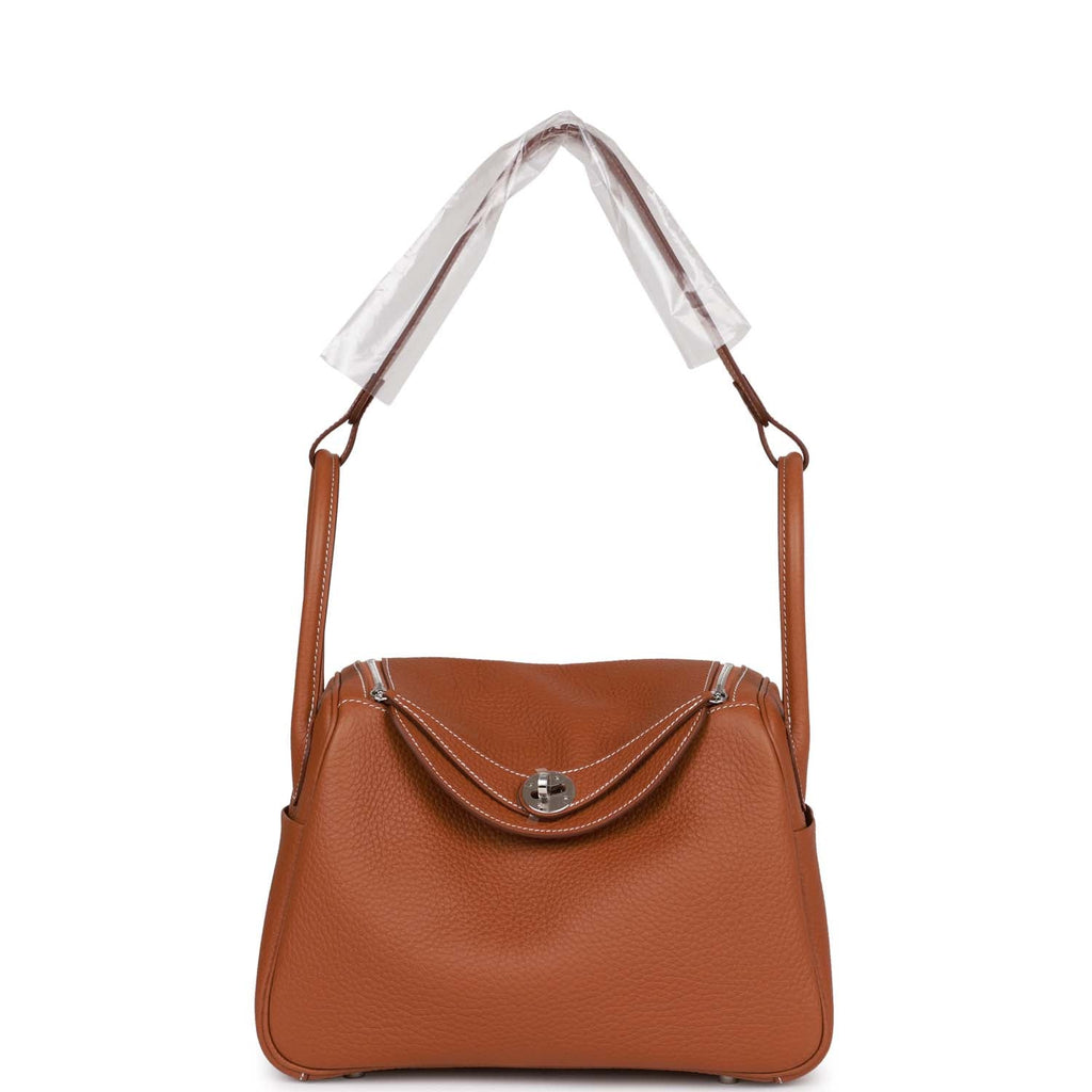 HERMES Taurillon Clemence Lindy 26 Gold 1296994