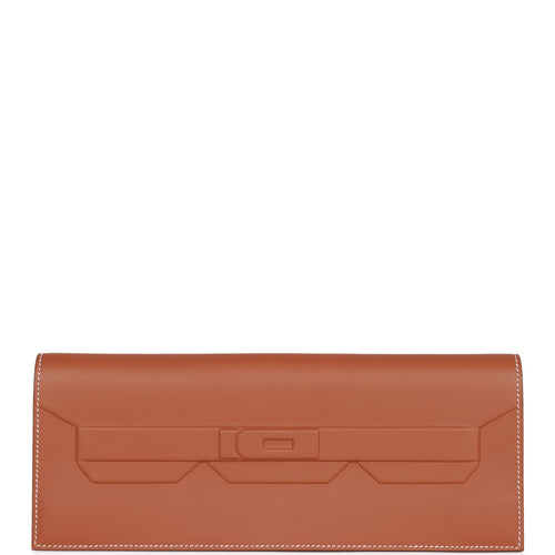 Hermès Hermès Kelly To Go Ostrich Leather Long Wallet Shoulder Bag-Lime  Gold Hardware (Shoulder bags,Cross Body Bags)