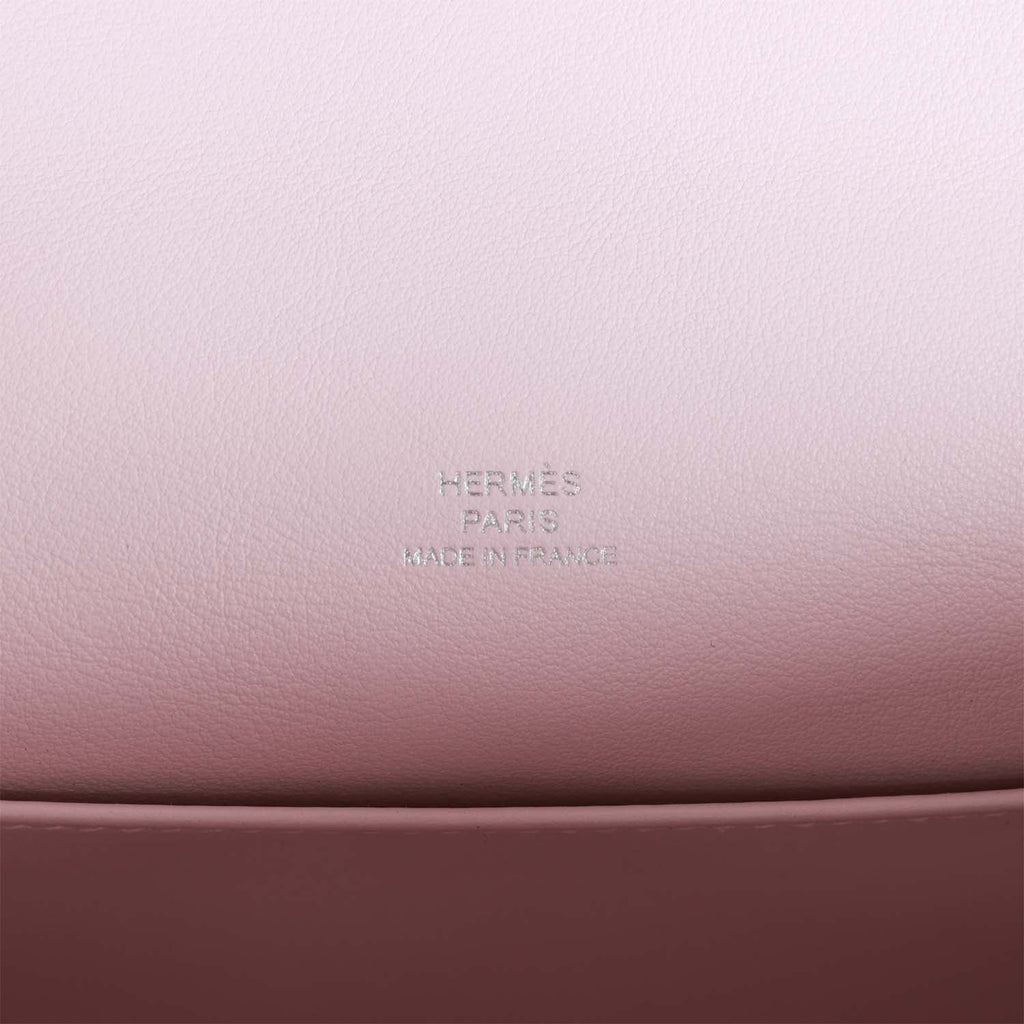 Hermes Kelly Pochette Mauve Pale Swift Palladium Hardware – Madison Avenue  Couture