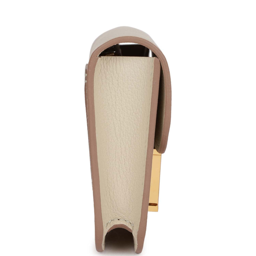 Hermès Constance Slim Wallet Beton Evercolor Gold Hardware – Coco