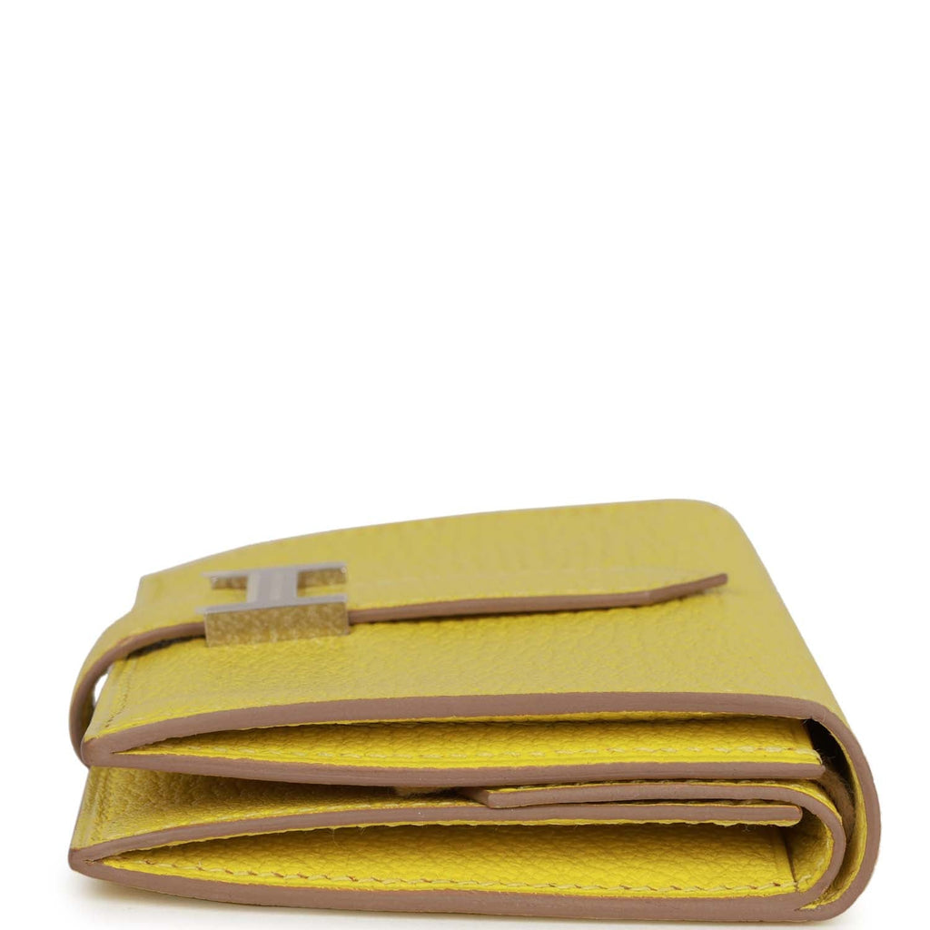 HERMES Epsom Mini Bearn Wallet Mauve Sylvester 1217459