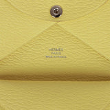 HERMÈS Calvi Duo card holder in Gold Epsom leather with Palladium hardware  [Consigned]-Ginza Xiaoma – Authentic Hermès Boutique