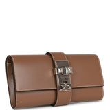 Hermes Medor Clutch 23 Etoupe Tadelakt Palladium Hardware