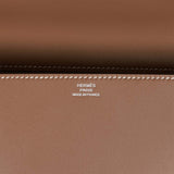 Hermes Medor Clutch 23 Etoupe Tadelakt Palladium Hardware