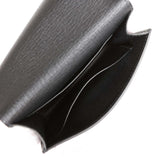 Hermes Roulis Slim Wallet Black Chevre Mysore Palladium Hardware