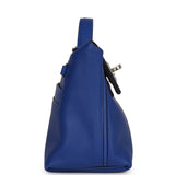 Hermes Mini 24/24 Bag Bleu Royal Evercolor and Swift Palladium Hardware