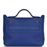 Hermes Mini 24/24 Bag Bleu Royal Evercolor and Swift Palladium Hardware