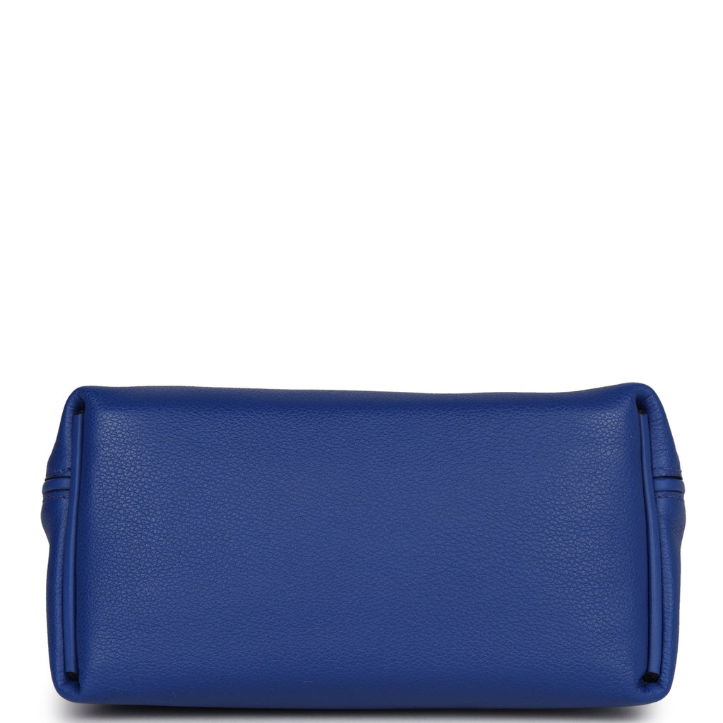 Hermes Mini 24/24 Bag Bleu Royal Evercolor and Swift Palladium Hardware in  2023