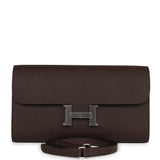 Hermes Constance Wallet To Go Chocolate Epsom Palladium Hardware