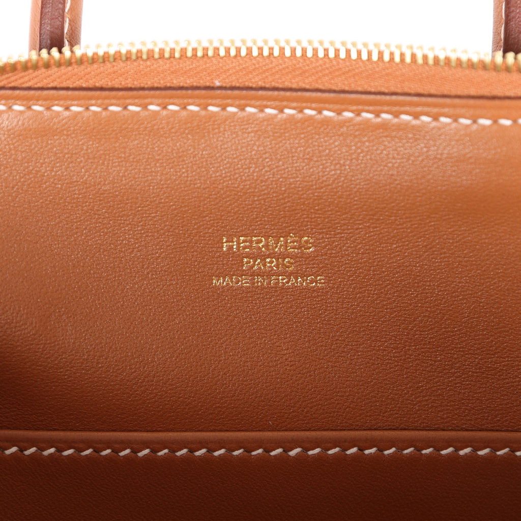 Hermès Gris Etain Evercolor Mini Bolide 1923 Gold Hardware, 2022