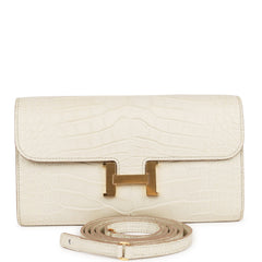 Hermes Constance Wallet To Go Beton Matte Alligator Gold Hardware