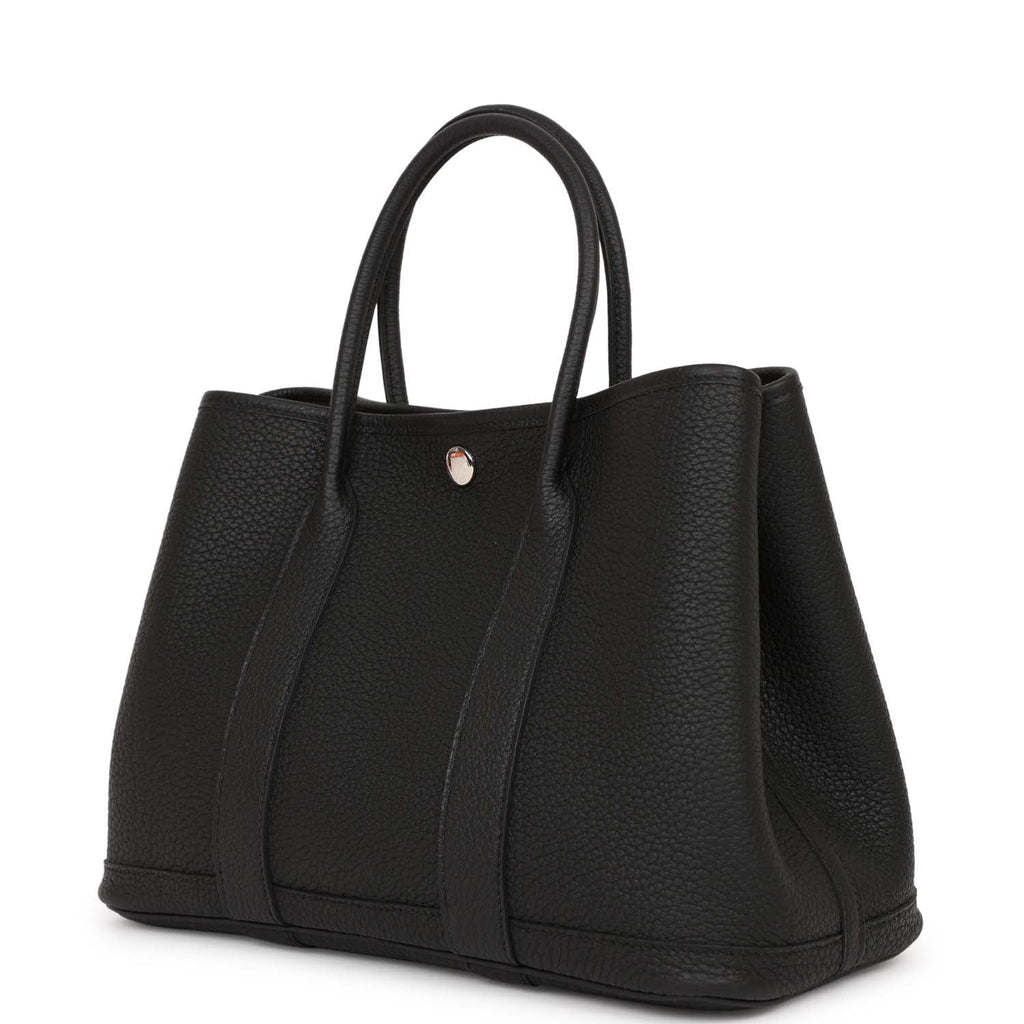 Hermes Negonda Leather Garden Party Bag 36 Black