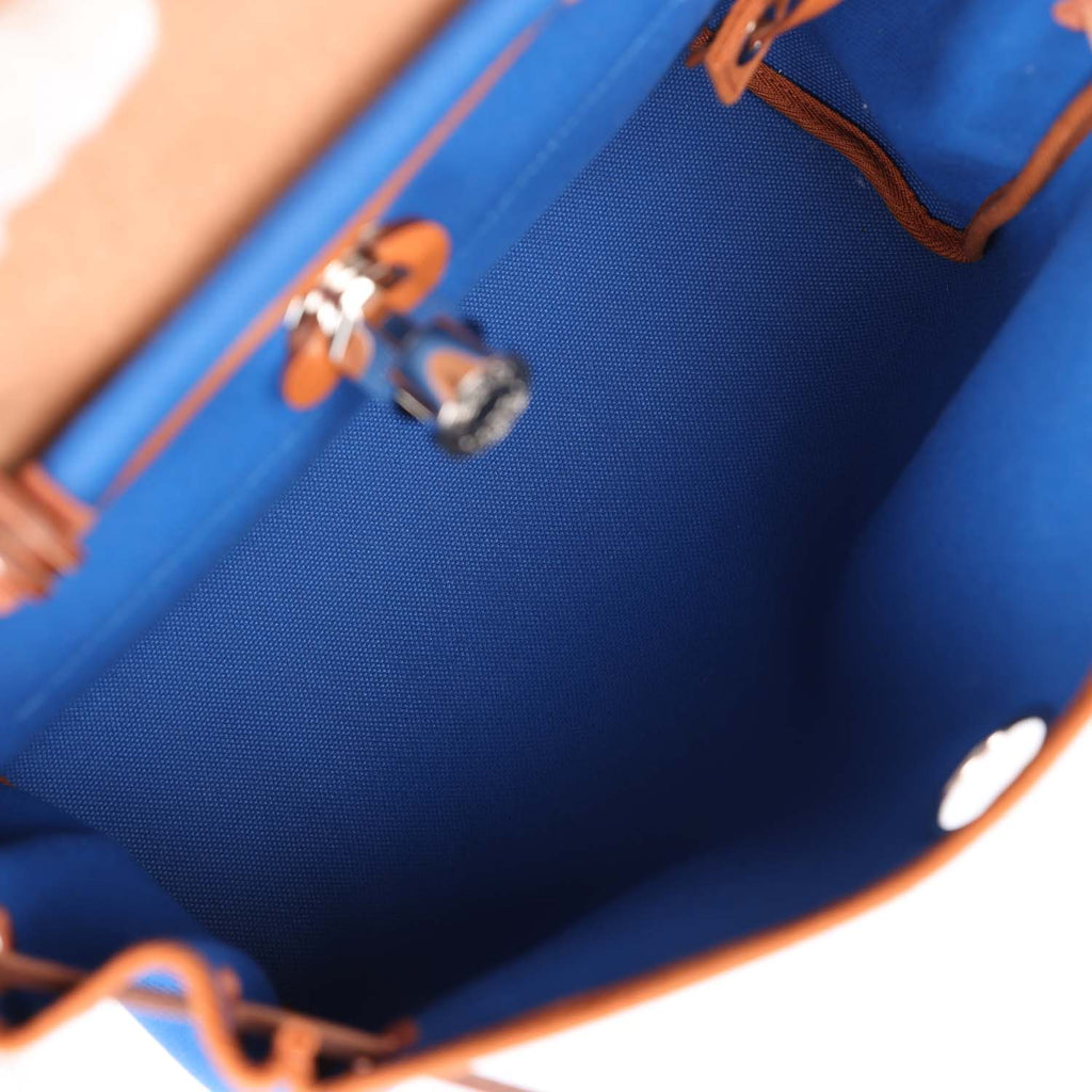 Hermes Yale Bag Zip PM Toile Military/leather Orange Meccano/Fauve U Stamp