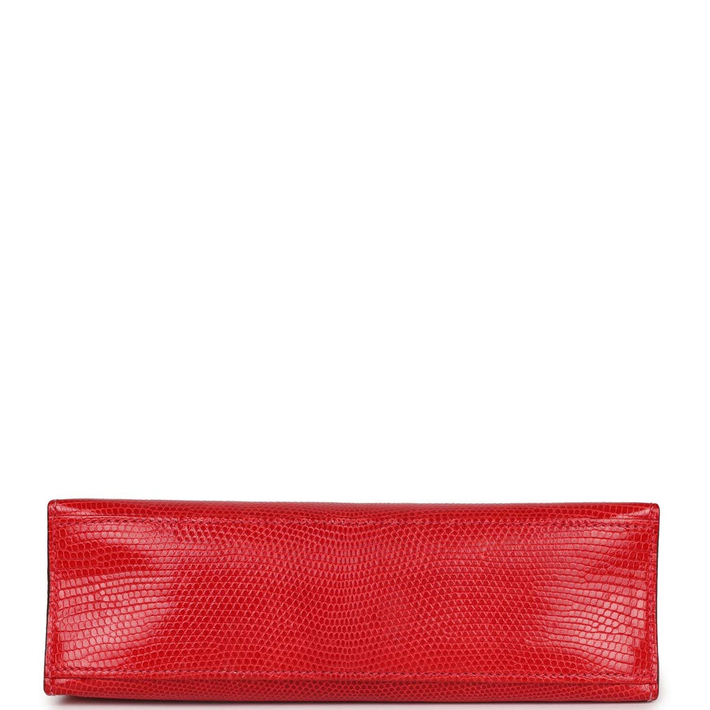 Rouge Vif Lizard Kelly Pochette Ruthenium Hardware, 2005, Luxury Handbags:  Vintage Icons from the Wolf Collection, 2023