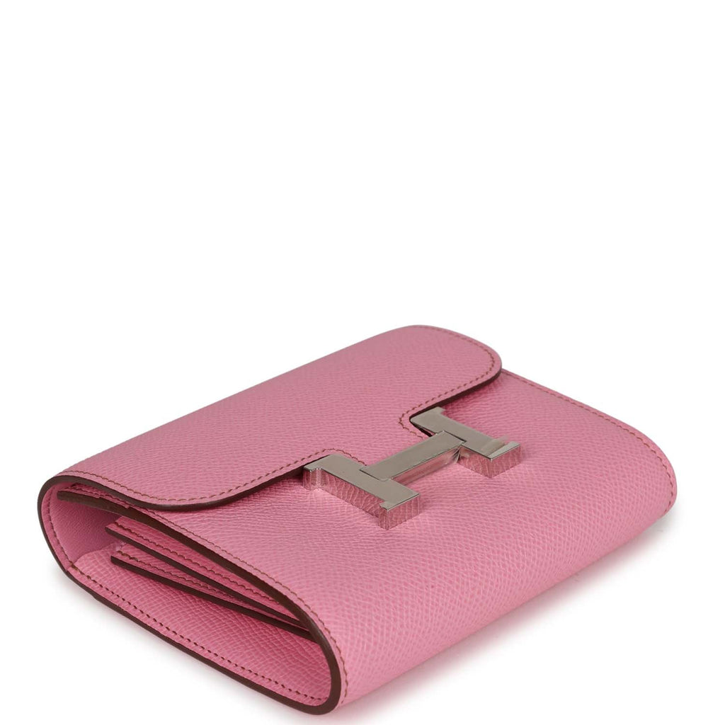 Hermes Constance Compact Wallet 5P Bubblegum Epsom Palladium Hardware –  Madison Avenue Couture