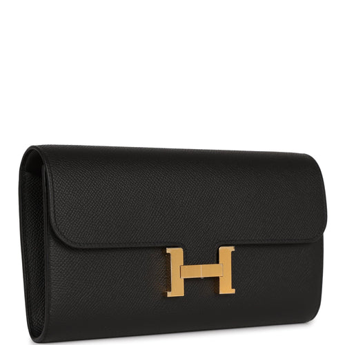 Hermes Constance Wallet To Go Black Epsom Gold Hardware