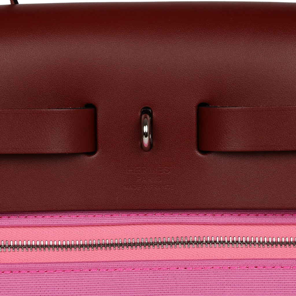 Herbag cloth handbag Hermès Pink in Cloth - 21765623