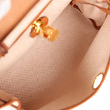 Hermes Herbag Zip Pm 31 Ecru Beige and Naturel Viking Criss Toile Fauve Hunter Gold Hardware