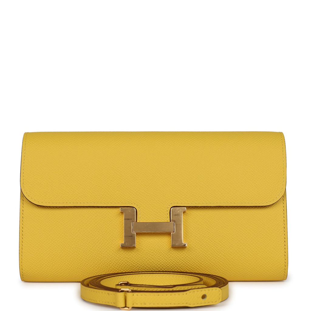Hermes Constance To Go Wallet Jaune De Naples Epsom Gold Hardware – Madison  Avenue Couture