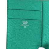 Hermes Bearn Compact Wallet Touch Vert Jade Alligator and Epsom Palladium Hardware