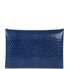 Hermes Calvi Cardholder Bleu Saphir Varanus Niloticus Lizard Palladium Hardware
