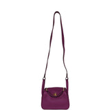 Hermes Mini Lindy Anemone Clemence Gold Hardware