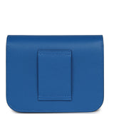 Hermes Constance Slim Wallet Bleu Zellige Evercolor Palladium Hardware