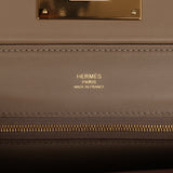 Hermes Mini 24/24 Etoupe Evercolor and Swift Gold Hardware