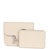 Hermes Constance Slim Wallet Nata Epsom Palladium Hardware