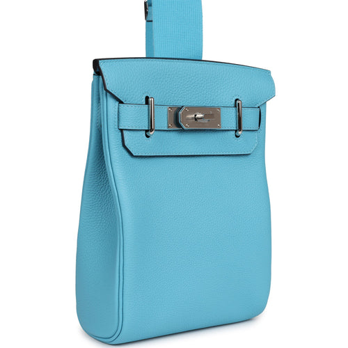 Hermes Hac A Dos PM Bleu Du Nord Togo Palladium Hardware