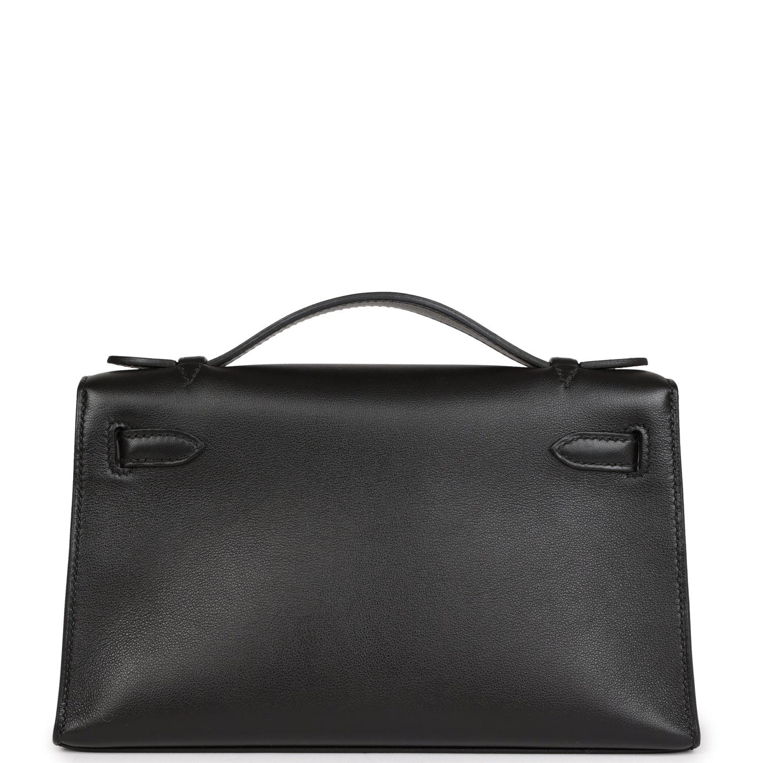 Hermes Kelly Pochette Black Swift Gold Hardware Madison Avenue Couture