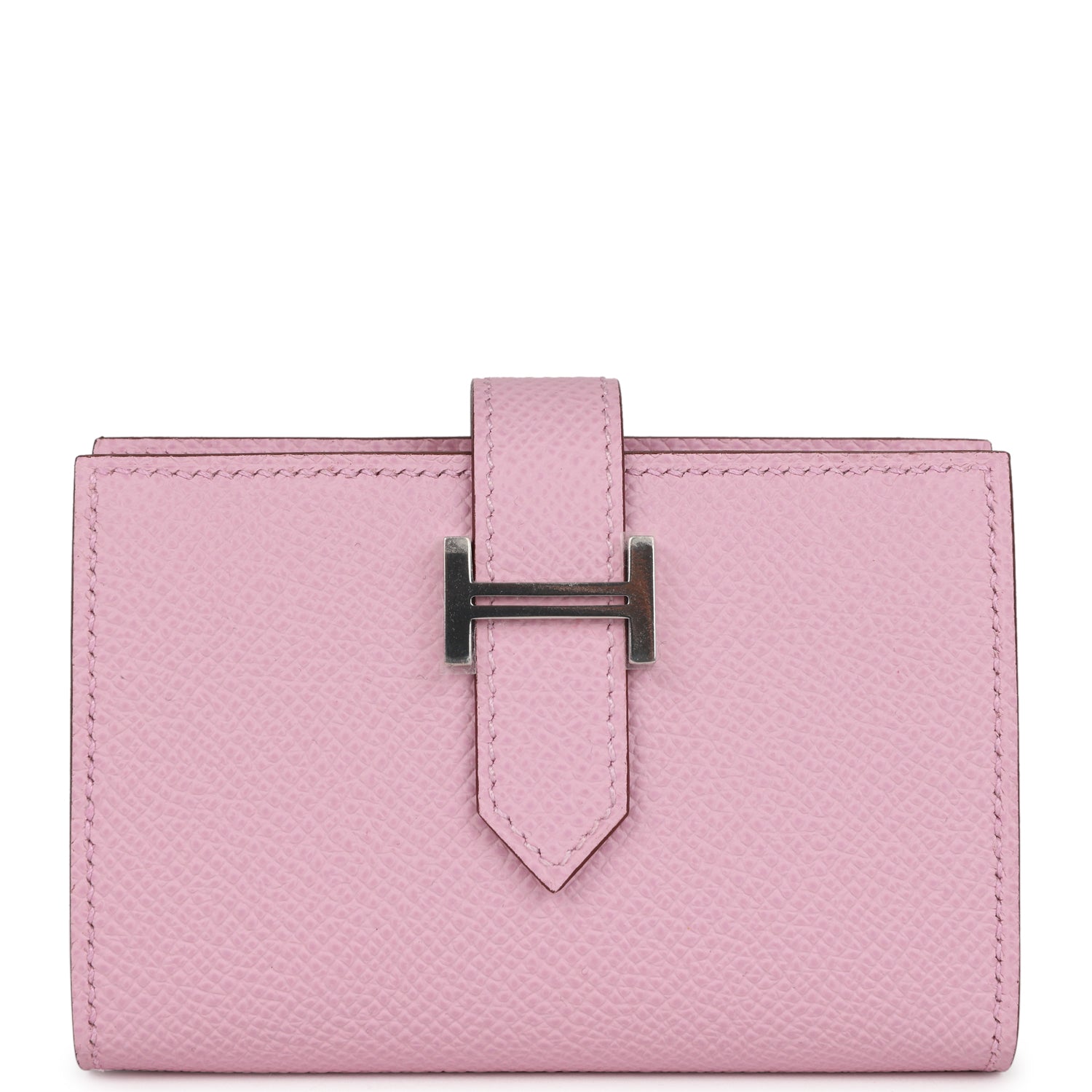 BEARN COMPACT WALLET 12 IN VIOLET PURPLE EPSOM LEATHER