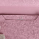 Hermes Bearn Compact Wallet Mauve Sylvestre Epsom Palladium Hardware