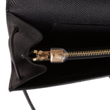 Hermes Kelly Wallet To Go Black Epsom Gold Hardware