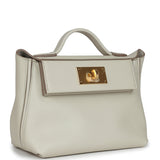 Hermes Mini 24/24 Beton Evercolor and Swift Gold Hardware