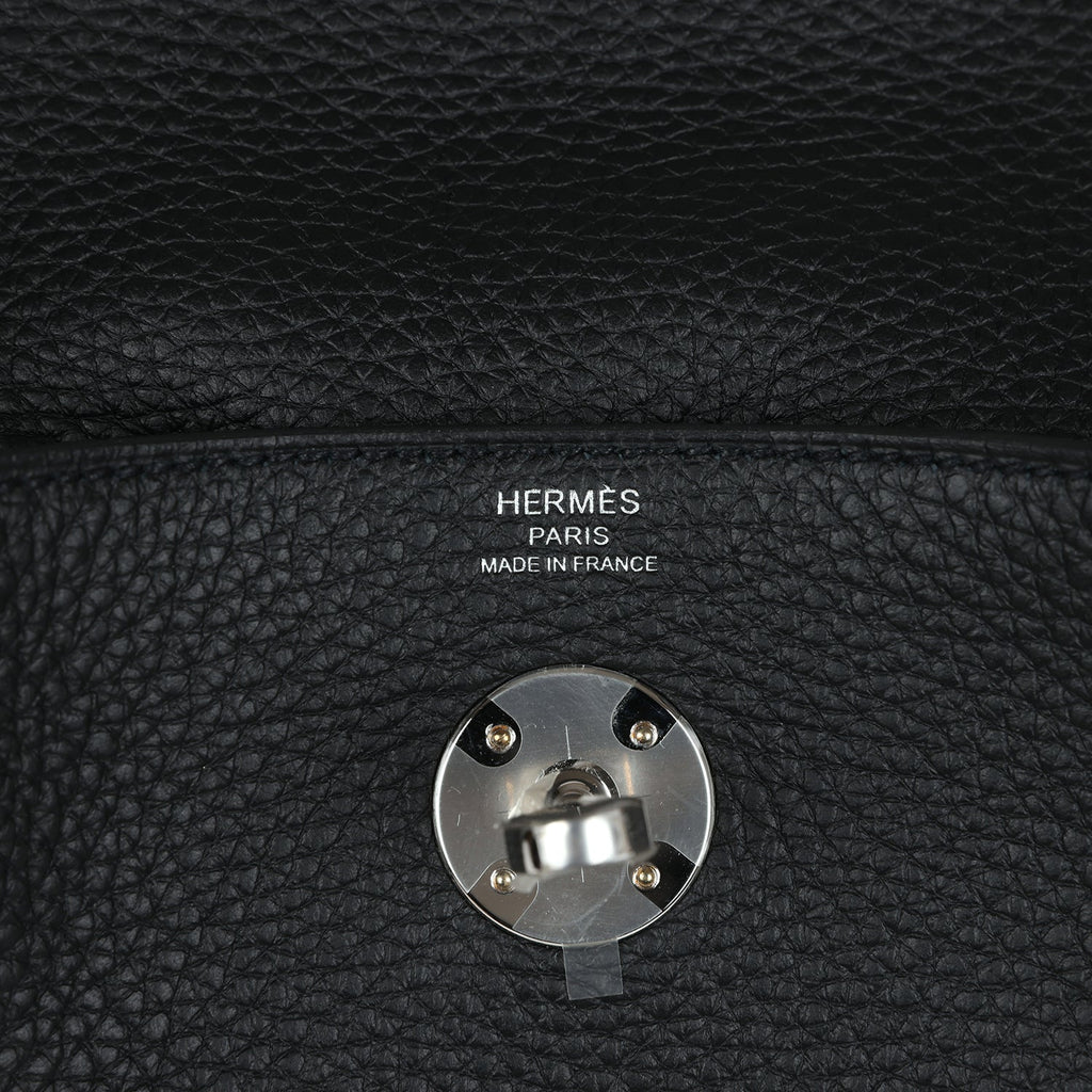 Hermes Lindy 26 Black Clemence Palladium Hardware