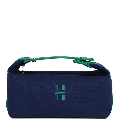 Hermes Bride-A-Brac PM Marine Canvas Palladium Hardware