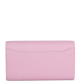 Hermes Constance Wallet To Go Mauve Sylvestre Epsom Palladium Hardware