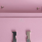 Hermes Constance Wallet To Go Mauve Sylvestre Epsom Palladium Hardware