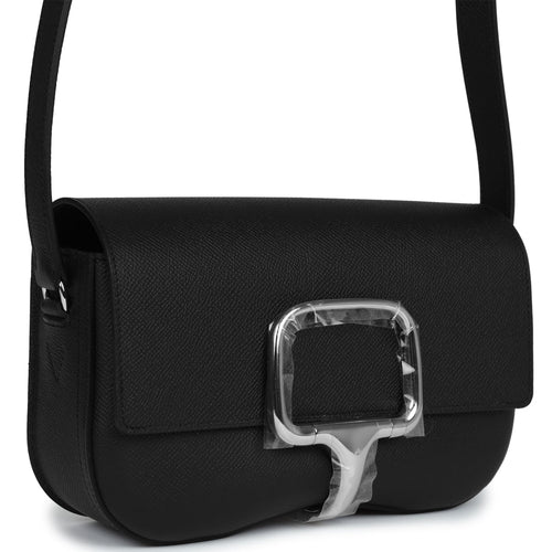 Hermes Della Cavalleria Elan Black Epsom Palladium Hardware